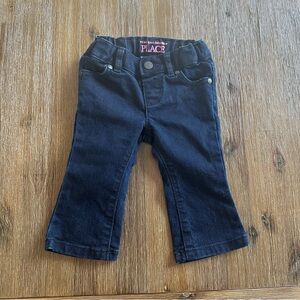 3/20$ Baby dark wash bootcut denim jeans size 6-9 months